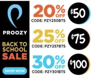 Proozy - 30% Off $100+ Sitewide