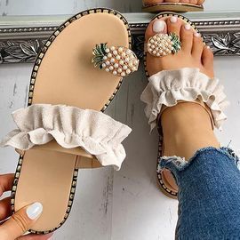 Pineapple Rhinestone Sandals