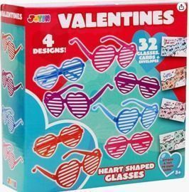 32 Packs Valentines Day Shade Glasses with Gift Cards