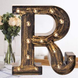 Golden Black Led Marquee Letters