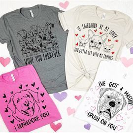 Doggy Pun Valentine Tees