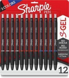SHARPIE Gel Pens Assorted Colors - 12 Count