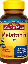 Nature Made Melatonin 5 mg Tablets, 90ct