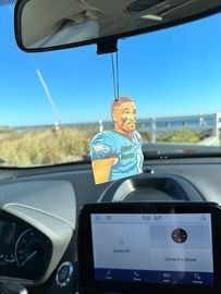 Football Car Air Freshener Love Hurts Eagles Fan Jalen Hurts
