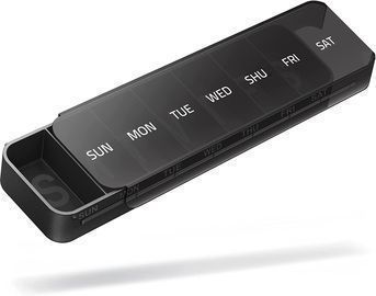 Large Press and Slide Open Weekly Pill Organizer