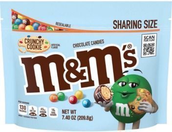 M&Ms Crunchy Cookie Milk Chocolate Candy, Sharing Size 7.4oz