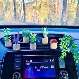 3D Artificial Plants Shape Aromatherapy Car Vent