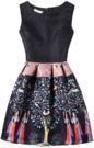 Women's Fit and Flare Sleeveless Dress