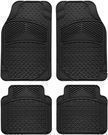 OxGord 4-Piece All-Weather Car Floor Mat Set
