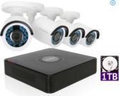 LaView 4-Channel 1TB Security System with four Cameras