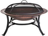 CobraCo 30 Round Cast Iron Copper Finish Fire Pit