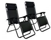 2x FDW Zero Gravity Outdoor Patio Chairs