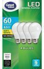 Great Value 60-Watt Equivalent LED Light Bulbs 4-Pack