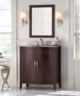 30 Prado Vanity with Stone Effects Vanity Top + Wall Mirror