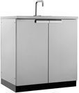 Newage Products Outdoor Kitchen Stainless Steel Sink Cabinet