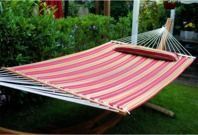 Merax Hammock with Pillow - Multicolored Stripe