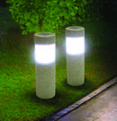 Two Ideaworks Solar Pillar LED Pathway Lights