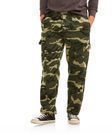 Men's Cargo Camo Fleece Pants