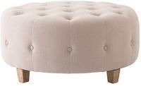 Farrow Accent Ottoman (Natural Linen)