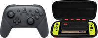 Nintendo Switch Pro Controller + Bonus Ematic Travel Case