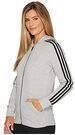 adidas Essentials Cotton 3-Stripe Full Zip Hoodie