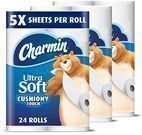 Charmin Ultra Soft 24pk Toilet Paper, Family Mega Roll