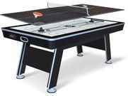 NHL 80 Air Powered Hover Hockey Table w/ Table Tennis Top
