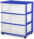 Sterilite 3 Drawer Wide Cart (2 Colors)