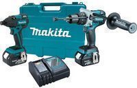 Makita 18V Li-Ion Cordless Hammer Drill/Impact Driver Kit