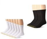 Gold Toe Men's Cotton Crew Athletic Socks 6-Pack