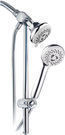 PowerSpa 18 Stainless Steel 3-Way Shower Slide Bar Combo