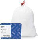 Amazon Brand 13 Gal 200 Tall Kitchen Drawstring Trash Bags