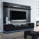 Manhattan Comfort Vanderbilt Black Entertainment Center