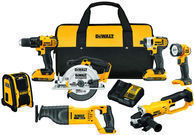 Dewalt 20V Max Li-Ion Compact Cordless 7-Pc. Tool Combo Kit
