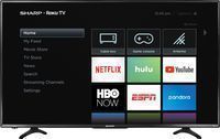 Sharp 43 Class 4K LED Smart UHD TV w/ HDR & Roku