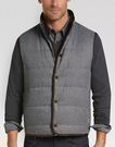 Joseph Abboud Gray Paisley Modern Fit Reversible Vest