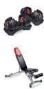 Bowflex SelectTech 552 Adjustable Dumbbells and 5.1 Bench