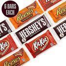 Hershey Candy Bar Assorted Variety Box (HERSHEY'S Milk Chocolate, KIT KAT, REESE'S Cups), Full Size, 18 Count