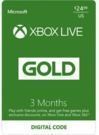 2x Xbox Live 3 Month Gold Membership (6 - Months)