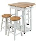 Casual Home Drop Leaf Breakfast Cart Set