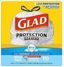 Glad OdorShield Drawstring 13-Gallon Trash Bags 110-Pack