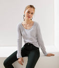 Women's Long Sleeve Shirttail Tee