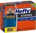 Hefty Strong Large Trash Bags 33-Gallon 48-Count