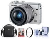 Canon EOS M100 Mirrorless Camera w/ Accessory Bundle