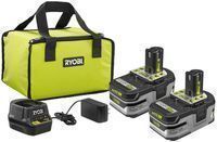 Ryobi 18V ONE+ Lithium+ HP Battery Starter Kit + Free Tool