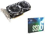 MSI Radeon RX 570 8GB Video Card + 512GB Intel 660p M.2 SSD