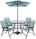 Threshold 7pc Metal Folding Patio Dining Set - In Store Only
