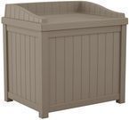 22-Gallon Suncast Small Storage Seat Deck Box - 4 Colors