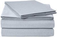 AmazonBasics Chambray Queen Size Sheet Set