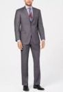 Perry Ellis Men's Slim-Fit Comfort Stretch Sharkskin Suit